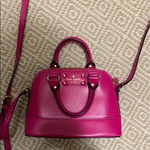 kate spade pink little purse!!